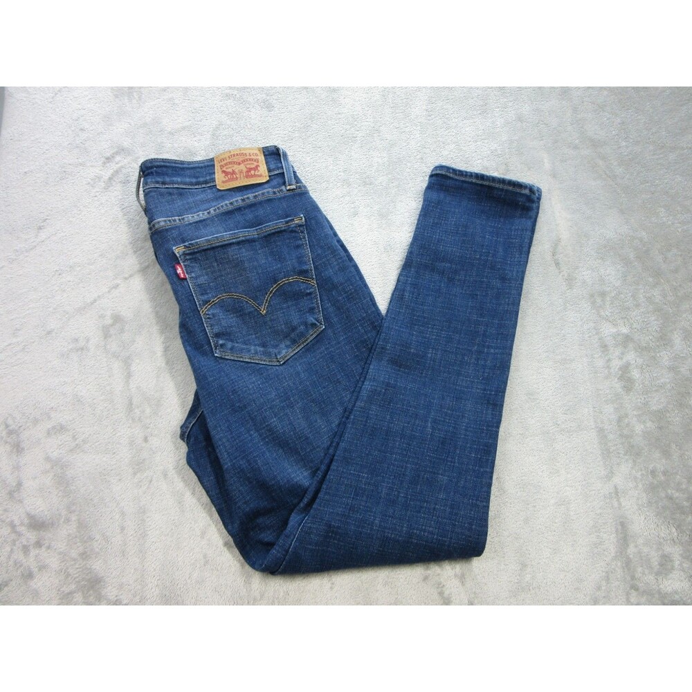 Levis 721 Jeans Women's Sz. 31 (Fits 28x28.5) High Rise Skinny Dark Wash Blue